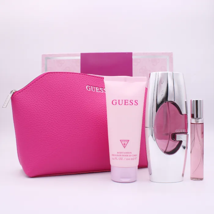 Set Guess Dama 3pcs 75ml EDP + 15ml EDP Travel + 100ml Crema Corporal Mujer