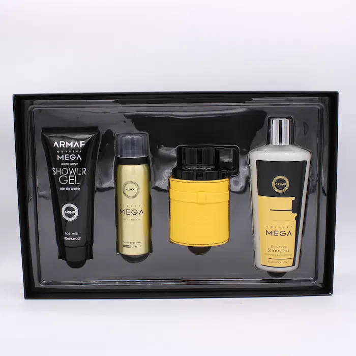 Odyssey Mega Set 4pcs 100ml EDP + 100ml Gel de Ducha + 50ml Spray + 250ml Shampoo